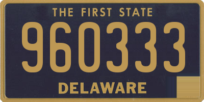 DE license plate 960333