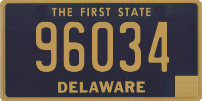 DE license plate 96034