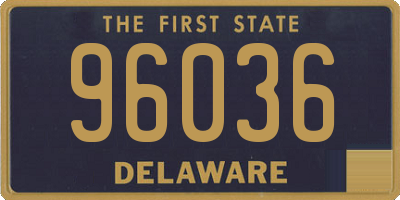 DE license plate 96036