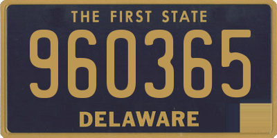 DE license plate 960365