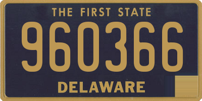 DE license plate 960366