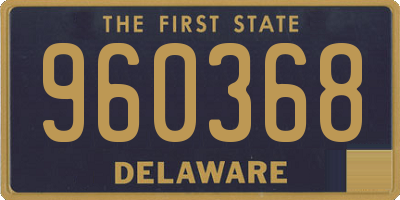 DE license plate 960368