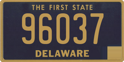 DE license plate 96037