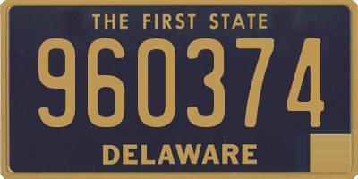 DE license plate 960374