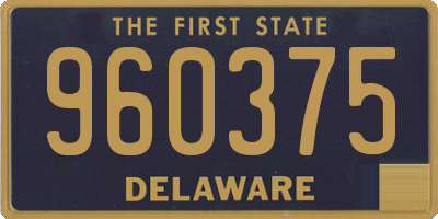 DE license plate 960375