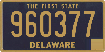 DE license plate 960377