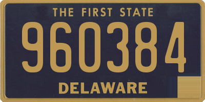 DE license plate 960384