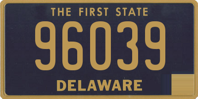 DE license plate 96039