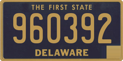DE license plate 960392