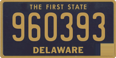 DE license plate 960393