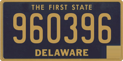 DE license plate 960396