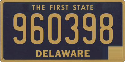 DE license plate 960398