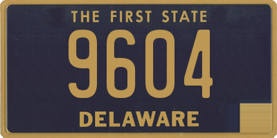 DE license plate 9604