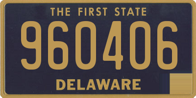 DE license plate 960406