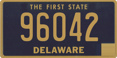 DE license plate 96042