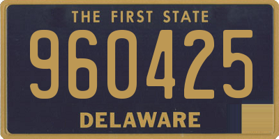 DE license plate 960425