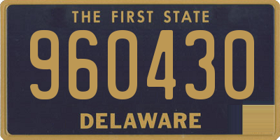 DE license plate 960430