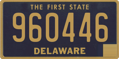 DE license plate 960446