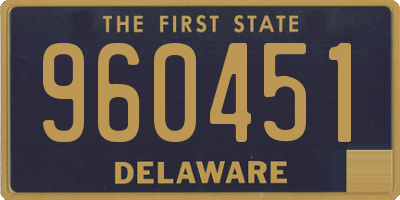 DE license plate 960451
