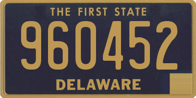 DE license plate 960452