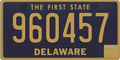 DE license plate 960457
