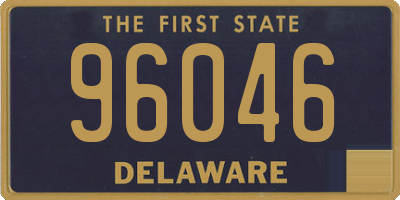 DE license plate 96046