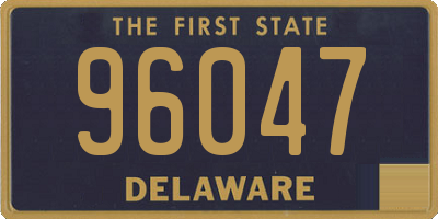 DE license plate 96047