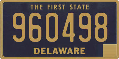 DE license plate 960498