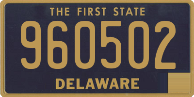 DE license plate 960502