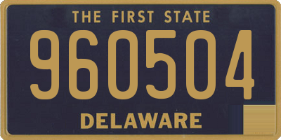 DE license plate 960504