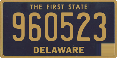 DE license plate 960523
