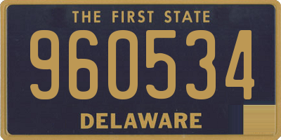 DE license plate 960534