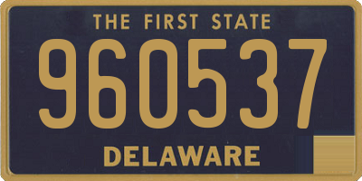 DE license plate 960537