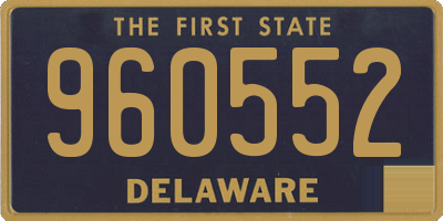 DE license plate 960552