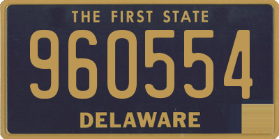 DE license plate 960554