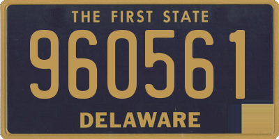 DE license plate 960561