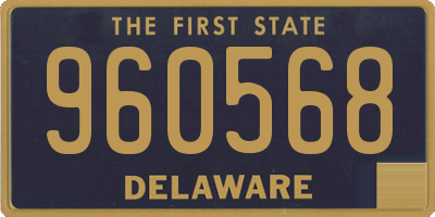 DE license plate 960568