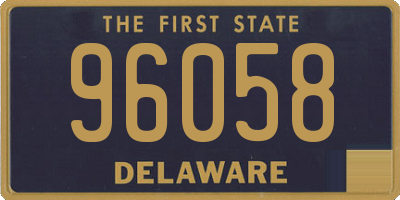 DE license plate 96058