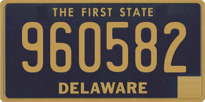 DE license plate 960582