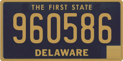 DE license plate 960586