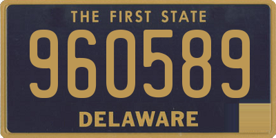 DE license plate 960589