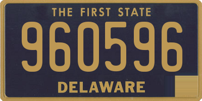 DE license plate 960596
