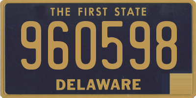 DE license plate 960598