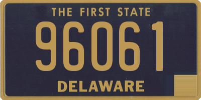 DE license plate 96061