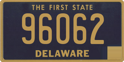 DE license plate 96062