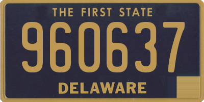 DE license plate 960637