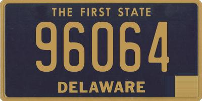 DE license plate 96064