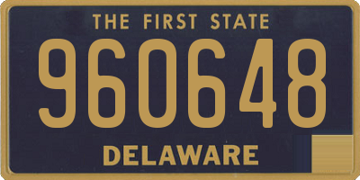 DE license plate 960648