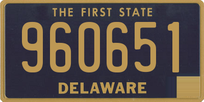 DE license plate 960651