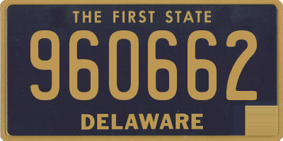 DE license plate 960662
